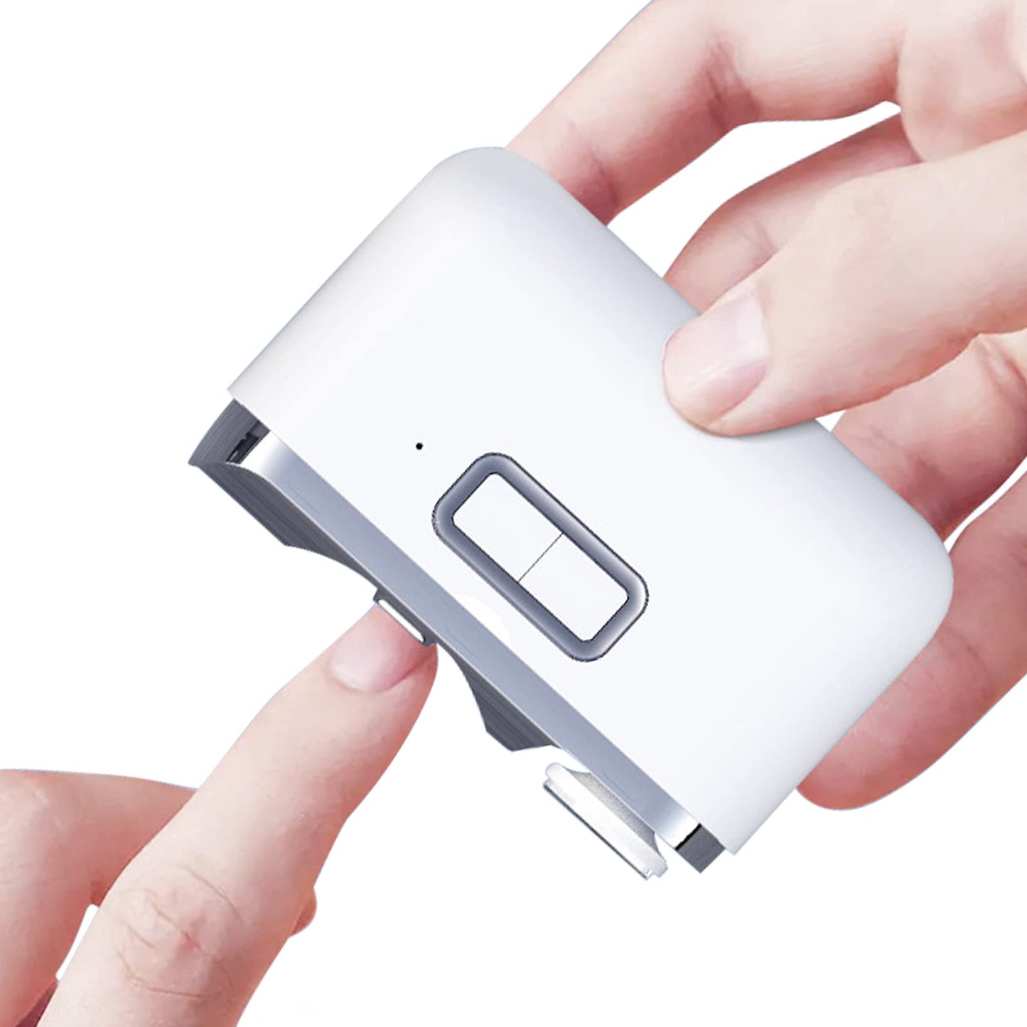 Electric Nail Clipper, with Nail File & Nail Scraps Storage USB Rechargeable Safety Fingernail Trimmer 2 in 1Manicure Tool for Elderly Adults Children Care Communities, Caregivers, Kids Men Women