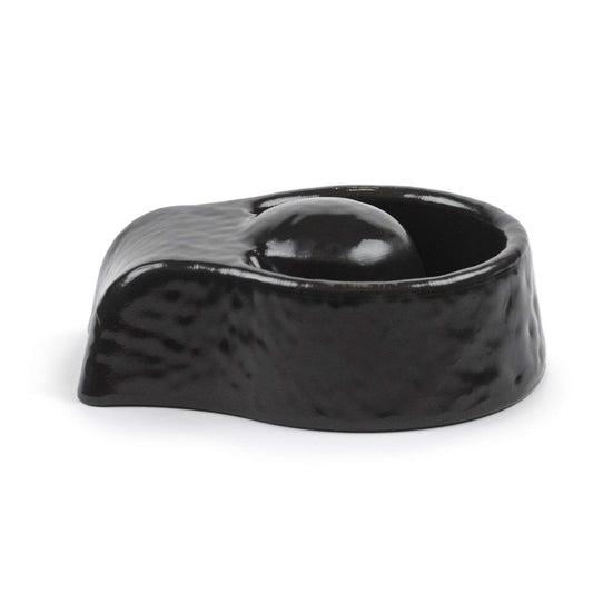 Noel Asmar Spa Manicure Dish, Ergonomic Design, Recyclable Made from Resin - BPA and Toxin Free (Onyx Black)