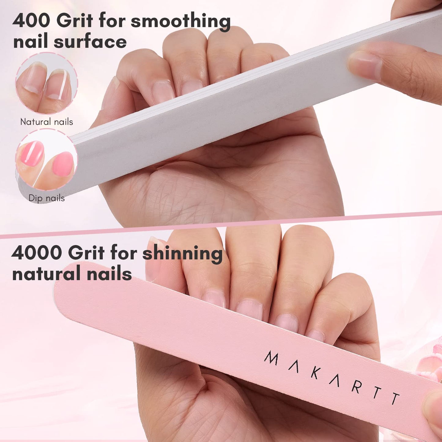 Makartt Cuticle Trimmer with Cuticle Pusher, 3 PCS Pink Nail Cuticle Nipper Professional Pedicure Manicure Tools with Stainless Steel Dual End Pusher, Nail Scraper